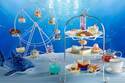 シェラトン都ホテル大阪×水族館「海遊館」のアフタヌーンティー、アザラシ大福＆ペンギン杏仁豆腐など