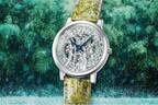 セイコー「クレドール」スケルトン高級腕時計、“雪が降る竹林”をダイヤモンドで表現