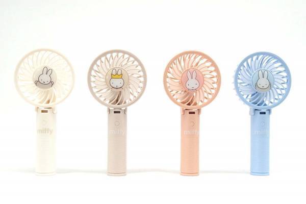 ミッフィーの“大人かわいい”小型扇風機、携帯できる4WAY仕様＆ハンズフリータイプも