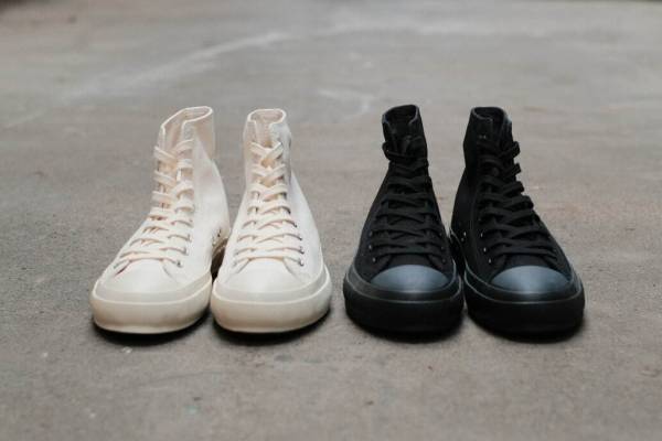 ムーンスター“ヴァルカナイズ製法”の日本製ハイカットスニーカー、銀座の旗艦店限定シューズ