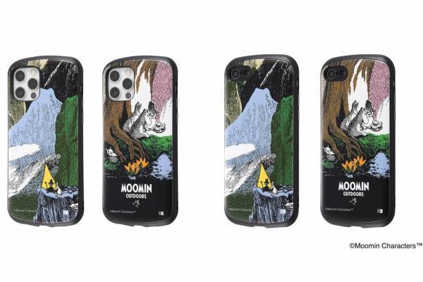 「ムーミン アウトドアーズ」ムーミンのアウトドアグッズや焚火デザインスマホケース