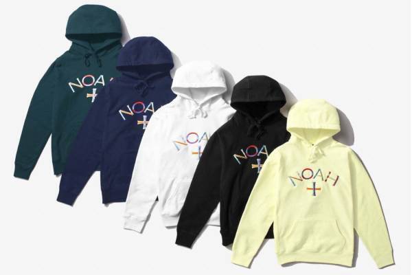 ノア"カラフル"ロゴ刺繍の新作パーカー、爽やかレモンイエローや深みグリーン