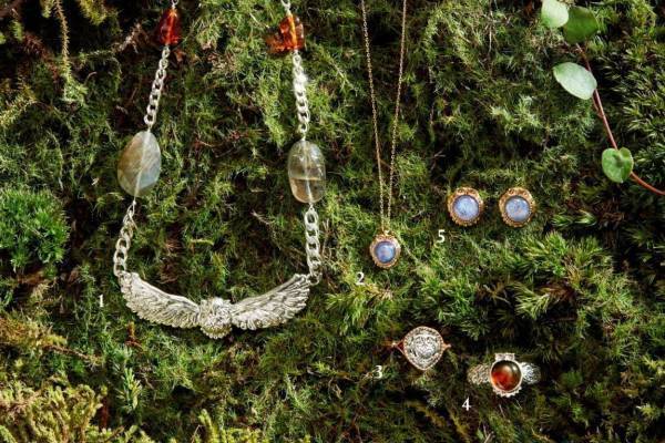 アガット「森の動物＆植物」モチーフの21年秋ジュエリー、フクロウのネックレスや木の実のリング