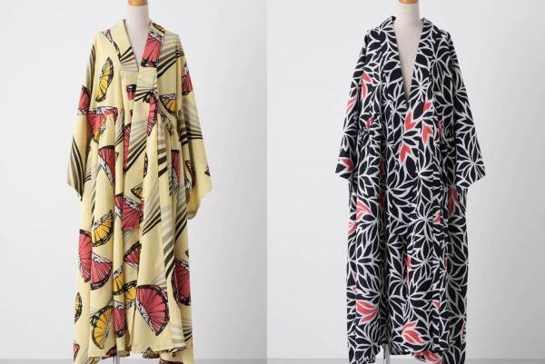 キモノ バイ ナデシコ×ケイスケ カンダ「きものドレス」に第2弾の新作、たっぷりゆかた生地の和ドレス