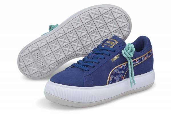 プーマ”日本の着物”イメージの厚底スニーカー、「スウェード マユ」の新作