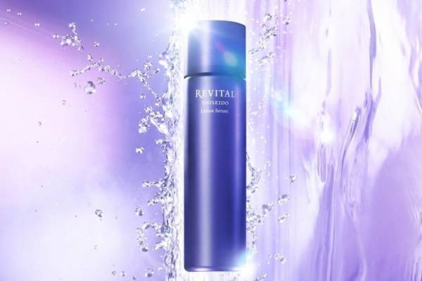 資生堂リバイタルの“さらさら水美容液”「リバイタル ローションセラム」紫植物のうるおいパワー