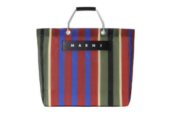 「マルニ マーケット」新作に“千總”とのコラボバンダナトートやストライプバッグ新色、表参道で先行販売