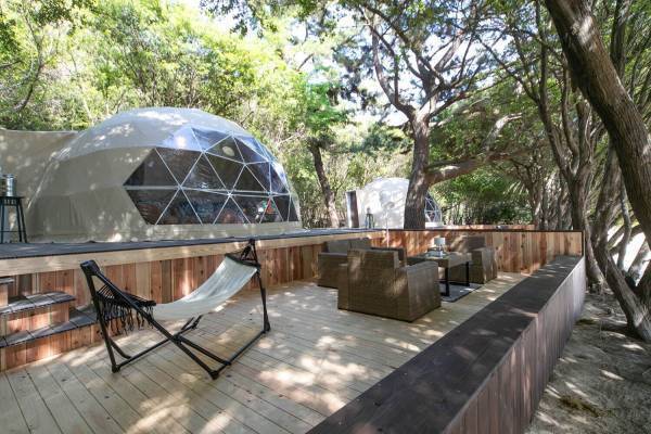 瀬戸内の絶景を望むグランピング施設「せとうちグランピング」岡山・倉敷に誕生、無人島ツアーや星空観察も