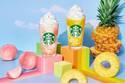 スターバックス新作「GO パイナップル フラペチーノ」「GO ピーチ フラペチーノ」