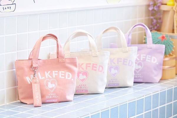 ミルクフェド×熱海プリン“ハート＆かばさん”のTシャツやミニトート、ドット柄巾着バッグも