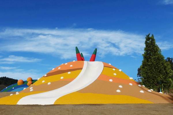 「マッシュパーク 女川」海の生き物イメージ“遊べるアート”公園、スナイデルのマッシュグループ新施設