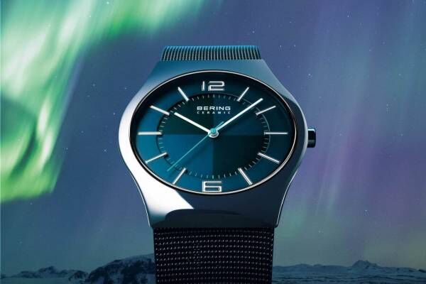 ベーリングの腕時計「ノーザンライツ」第1弾モデルが復刻、北極のオーロラを表現した神秘的な青