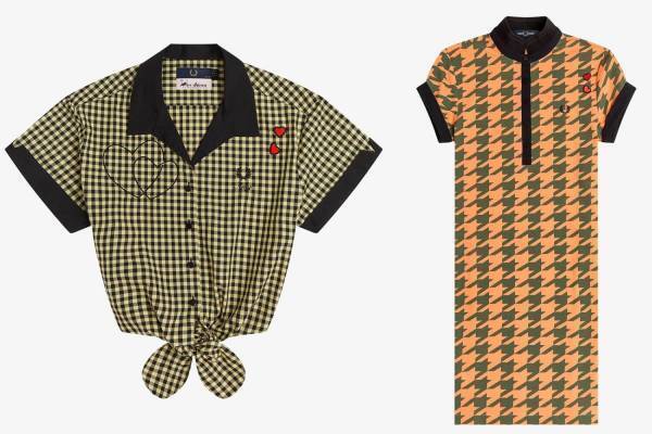 フレッドペリー×エイミー・ワインハウス、タイフロントシャツやペンシルスカートなど新作コラボアイテム