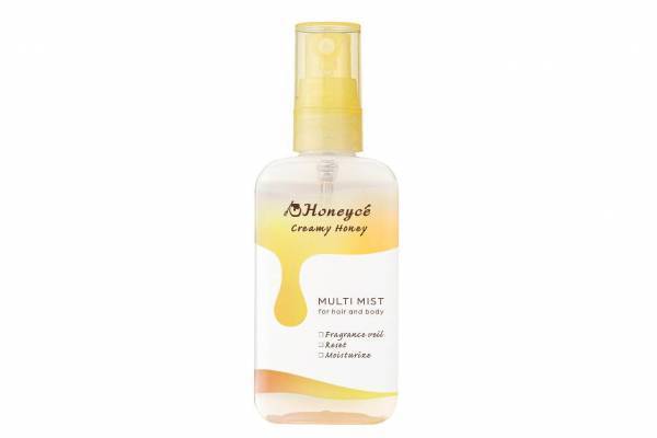 ハニーチェ“ほめられハニーの香り”のマルチミスト、全身するするなめらかな手触りに