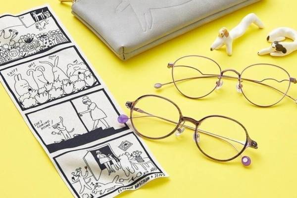 JINS“犬”の鼻やしっぽ、気持ちを表現したアイウェア、エレオノール・ボストロムとコラボ