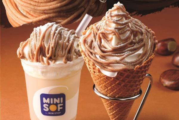 ミニストップのソフトクリーム専門店「ミニソフ」新作“モンブラン”の濃厚ソフトクリームなど発売