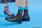 サンリオデザインの「アイムドラえもん」×タビオの靴下、幾何学風“どら焼き＆どこでもドア”柄など