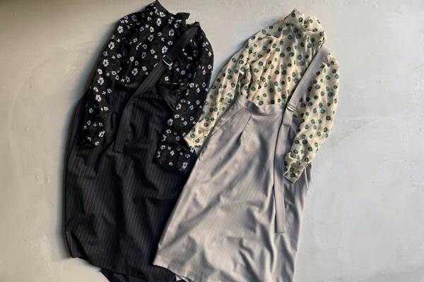 ウジョー“花柄刺繍”のブラウス＆アシンメトリックスカートなど、ステュディオス ウィメンズ 丸の内店で