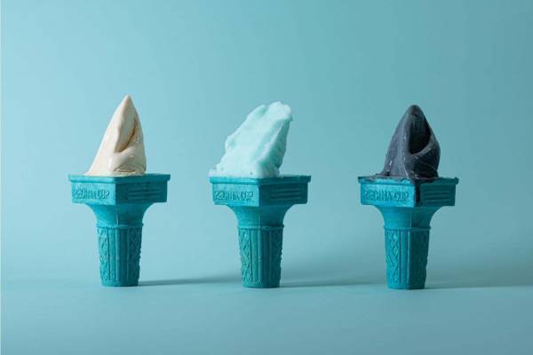 米津玄師の楽曲「Pale Blue」「ゆめうつつ」「死神」をイメージした期間限定ジェラート