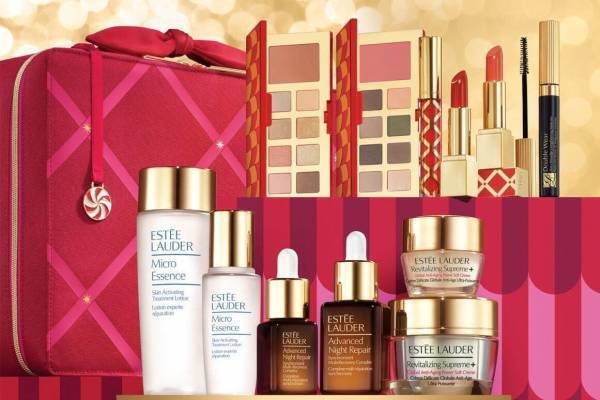 エスティ ローダー21年クリスマスコフレ、アイコンコスメ“現品”＆ロングセラースキンケアの豪華コフレ