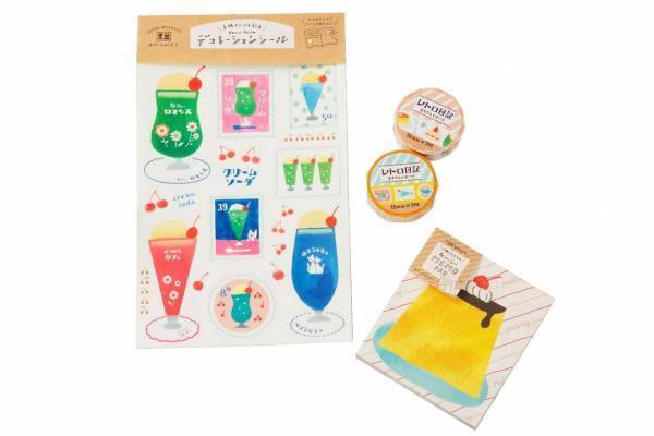 “フルーツ包装紙＆純喫茶”モチーフのレトロかわいい文具、全国ロフト「文房具の会」に登場