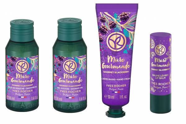 イヴ・ロシェのクリスマスコフレ2021、ブラックベリー香るボディケアキット＆ハンドキットなど