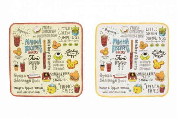 東京ディズニーリゾート“手描き風パークフード”のテーブルウェアや“ミッキーチュロス”のクッション