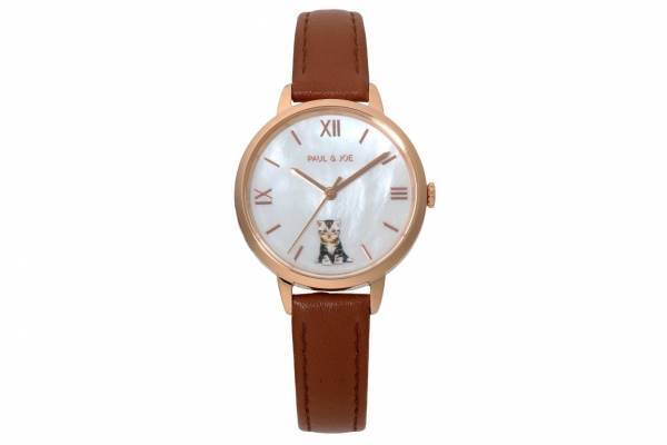 ​​​​​​​ポール & ジョーの新作腕時計、青い瞳の猫“ヌネット”がちょこんと座る文字盤