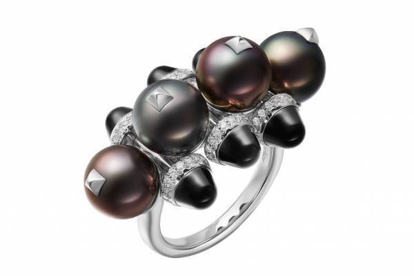 カルティエ人気ジュエリー「クラッシュ ドゥ カルティエ」新作、タヒチパール×オニキスのリングなど