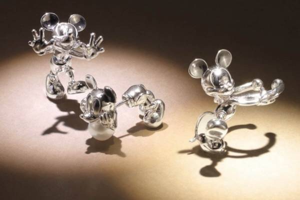 イー・エム「ディズニー」ジュエリー第2弾、“ミッキーマウス”のリングやパールピアスなど