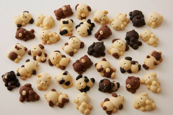 書籍『ぷっくりクッキーとかわいい焼き菓子たち』丸めて作る“動物スノーボールクッキー”のレシピ本