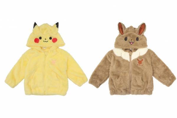 ポケモン公式ベビーブランド「モンポケ」21年冬に“ピカチュウ＆イーブイになれる”パーカー発売