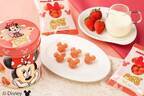 東京ばな奈とディズニーの新作「ミニーマウス」コーン菓子、“ぷっくり”フェイス型×いちごミルク味