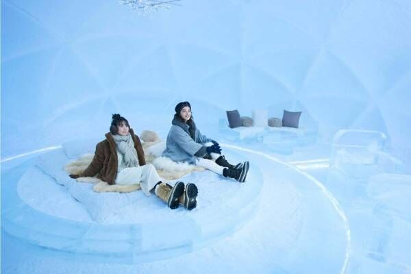 星野リゾート トマムに“氷の街”「アイスヴィレッジ」氷のホテルやアクティビティ、雪×氷スイーツも