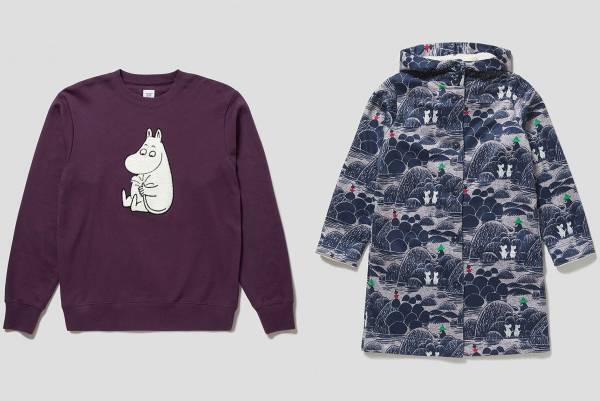 グラニフ×ムーミン、“黄金のしっぽ”が光るスウェットやムーミン谷のフリースコートなど新コラボアイテム
