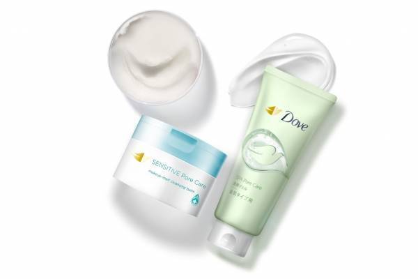 ダヴの新洗顔ジェル＆クレンジングバーム、“集中毛穴ケア”で潤いたっぷり陶器肌に