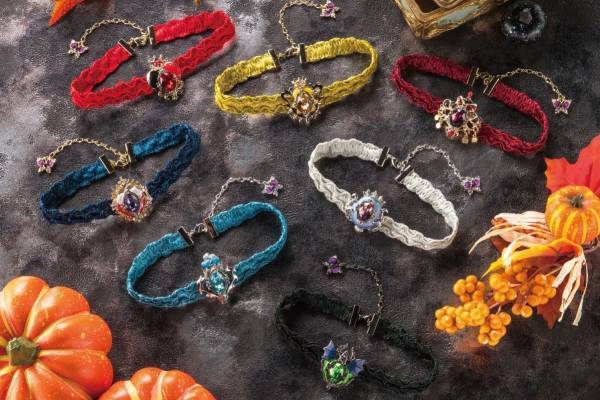 アナ スイ「ディズニー ツイステッドワンダーランド」“7つの寮”デザインのチョーカーネックレス