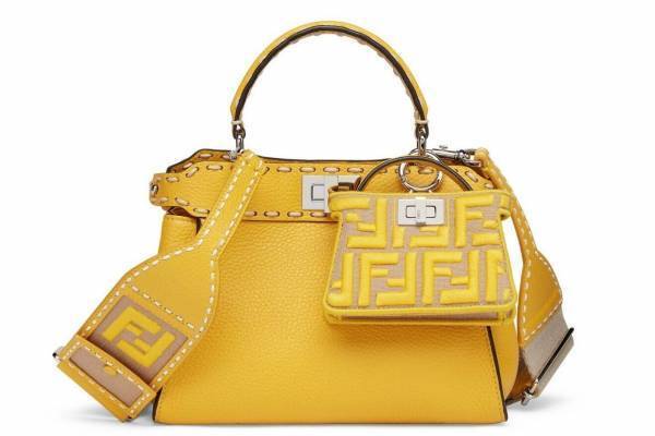 フェンディのバッグ「ピーカブー」新色ミモザ＆チューリップ、ストラップやミニバッグでアレンジ自在