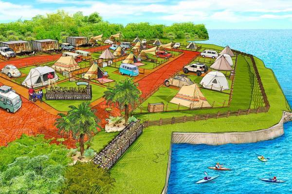 総合アウトドアレジャー施設「ロゴスパーク シーサイド高知須崎」絶景オーシャンビューでアウトドア体験