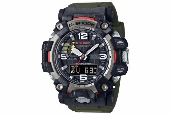 G-SHOCKの高機能腕時計「マッドマスター」が小型化、“極太”短針＆大型アラビア数字