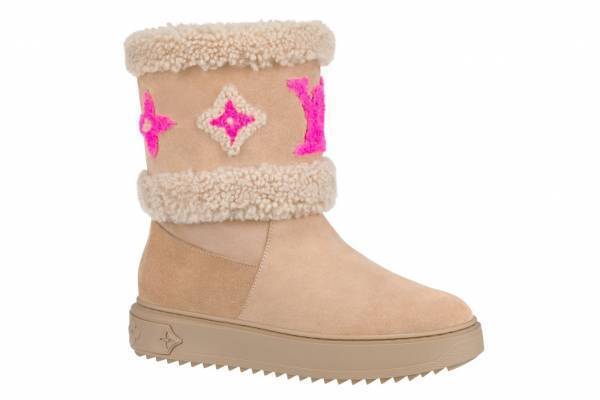 ルイ・ヴィトンの21年新作レディースブーツ、“LVイニシャル”の大胆シアリング入り