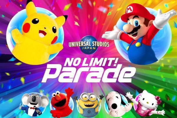 USJ“全員主役”の新パレード「NO LIMIT! パレード」パーク初登場のポケモンやマリオも参加