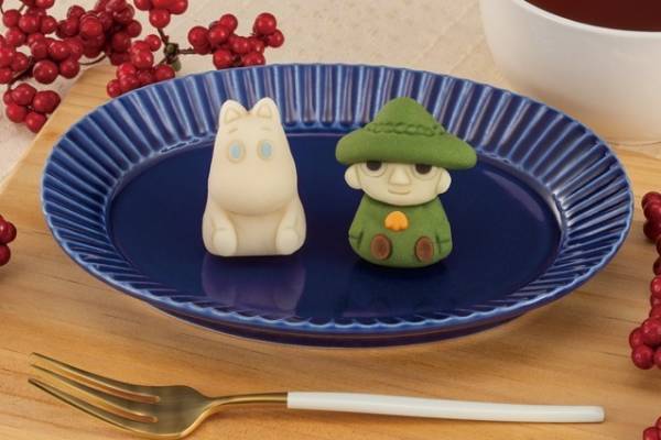 「ムーミン」が和菓子に！ミルク味の“ぷっくり”ムーミン＆抹茶味のスナフキンをペアで