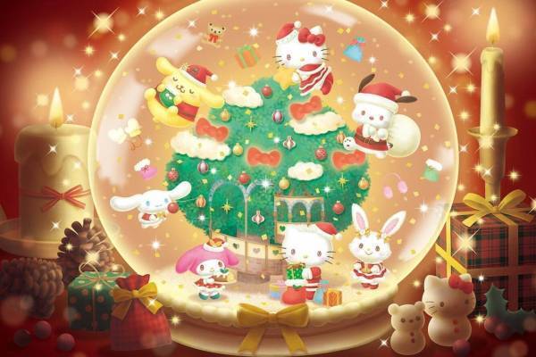 サンリオピューロランド“スノードーム”がテーマの冬イベント「ピューロクリスマス」新作ショーも