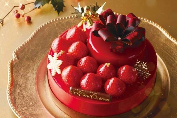 アンテノールのクリスマスケーキ2021、二段重ね贅沢ベリームース&amp;&quot;サンタのお菓子の家&quot;など