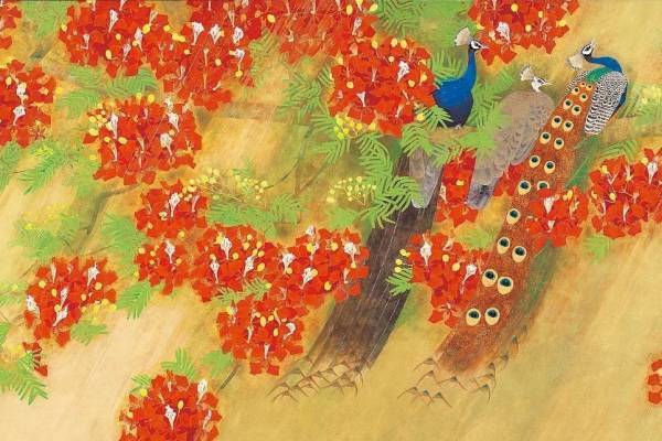 日本画家・上村松篁の展覧会、松伯美術館で - 伝統と自然が織りなす松篁芸術の“美の構成”を探る