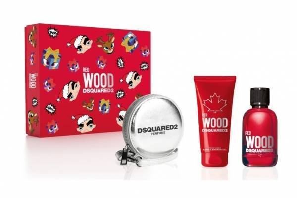 ディースクエアードの21年クリスマスコフレ、人気香水「ウッド レッド」主役＆シャワージェルも