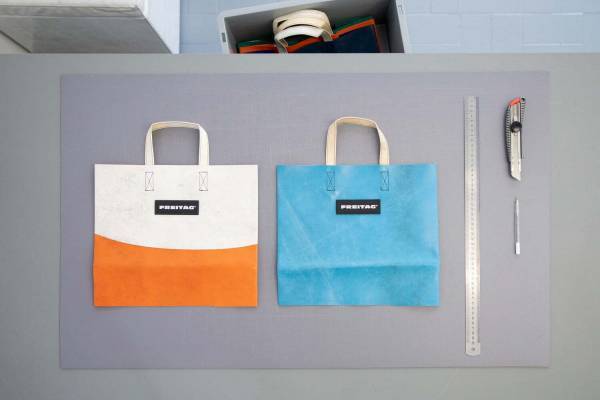 フライターグ“一点物”トートバッグを製作できる限定ストアが渋谷パルコに、タープを自由にカスタム可能