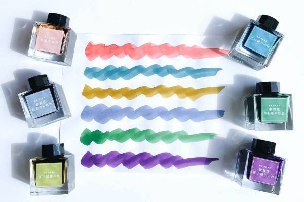 銀座 蔦屋書店のオリジナルインク「江戸色インク」江戸の暮らし＆歌舞伎舞台モチーフの人気6色が再登場