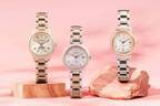 シチズン クロスシー“桜”モチーフの新作腕時計、“朝露”を飾ったグラデーション文字板など